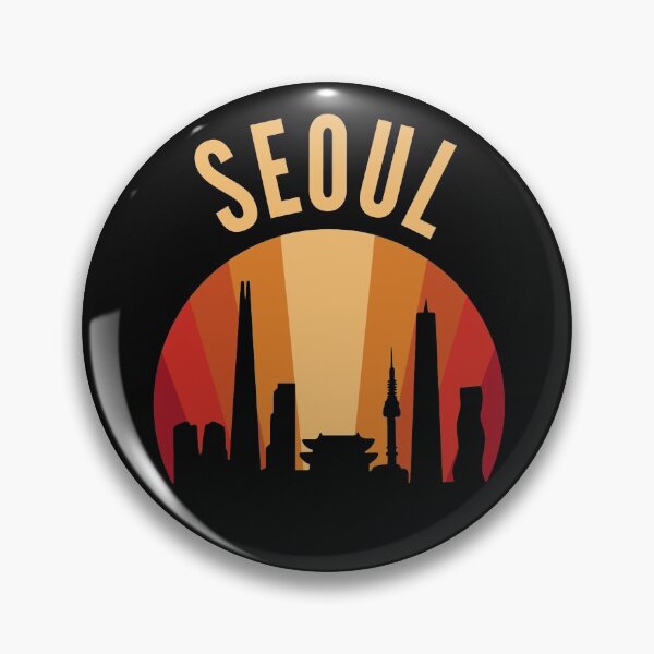 Item preview, Orange Sunset Simple Seoul Skyline designed and sold by Skinpedia.