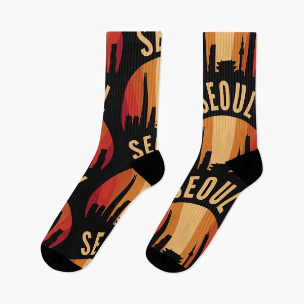 Item preview, Orange Sunset Simple Seoul Skyline designed and sold by Skinpedia.