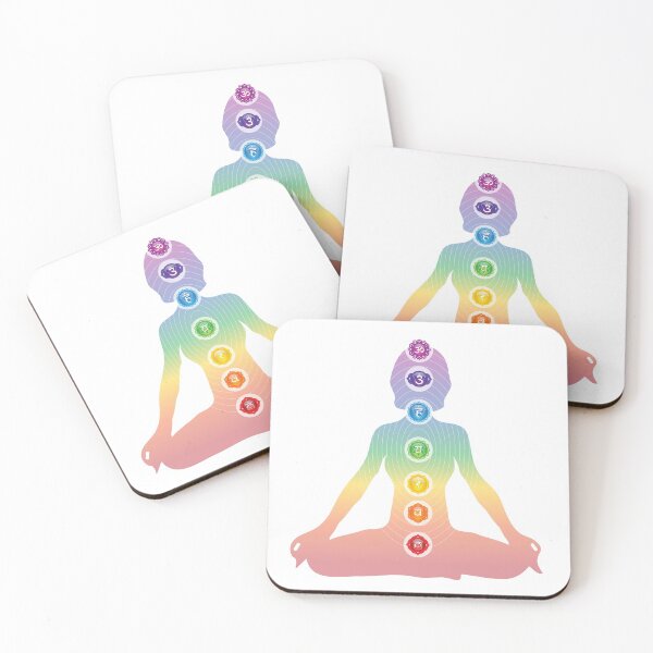 Item preview, 7 Chakra Woman Silhouette Art - 38 WBG designed and sold by chakraplaza.