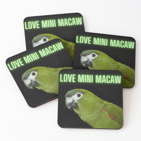 Item preview, love mini macaw quote designed and sold by L'Atelier Oranjade.