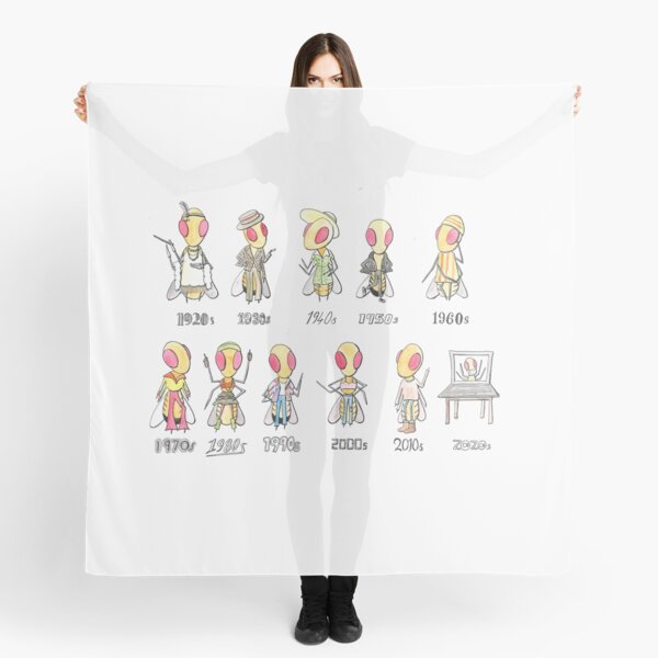 Fruit flies through the decades Scarf