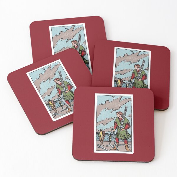 Item preview, Five of Swords tarot card designed and sold by Blondshell.