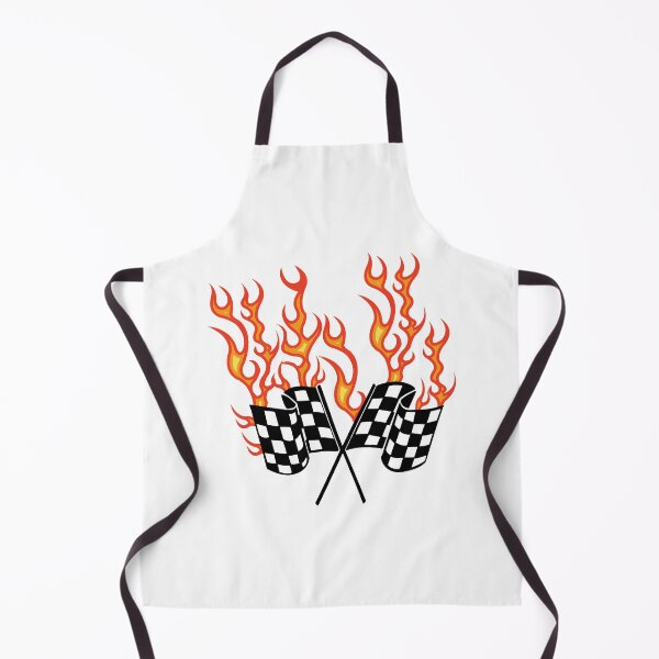 Item preview, Racing flag with flames designed and sold by PepaAnaRB.