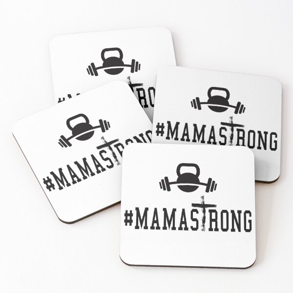 Item preview, #MAMASTRONG, cross, barbell and kettle bell graphic  designed and sold by Juliano-Designs.