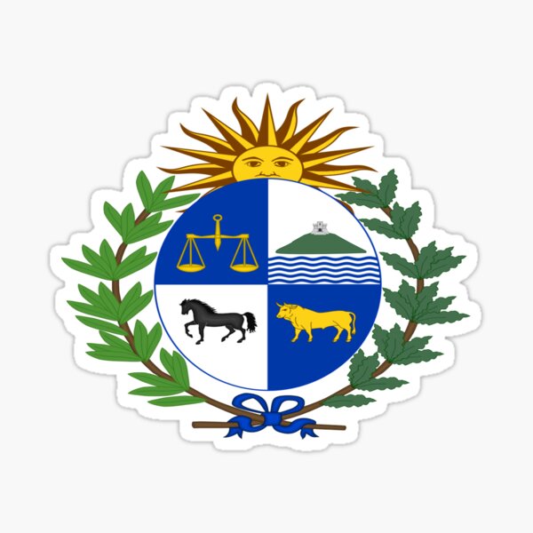 Uruguay Blue Sticker