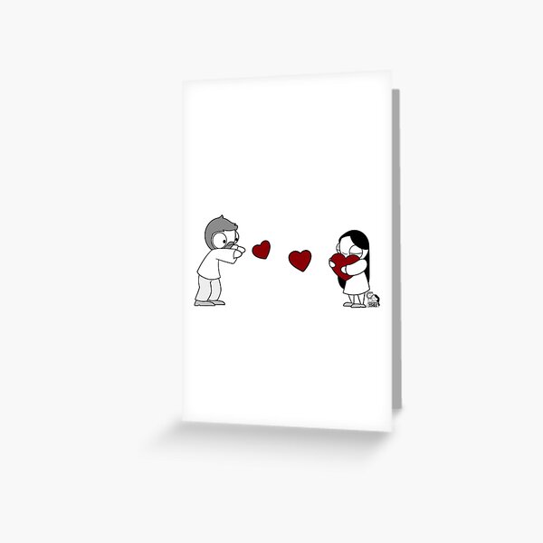 Hearts Throw Greeting Card