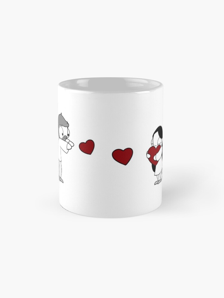 Alternate view of Hearts Throw Mug