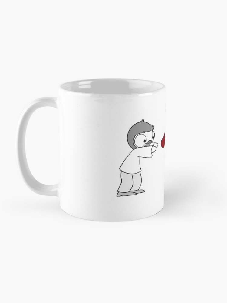Alternate view of Hearts Throw Mug