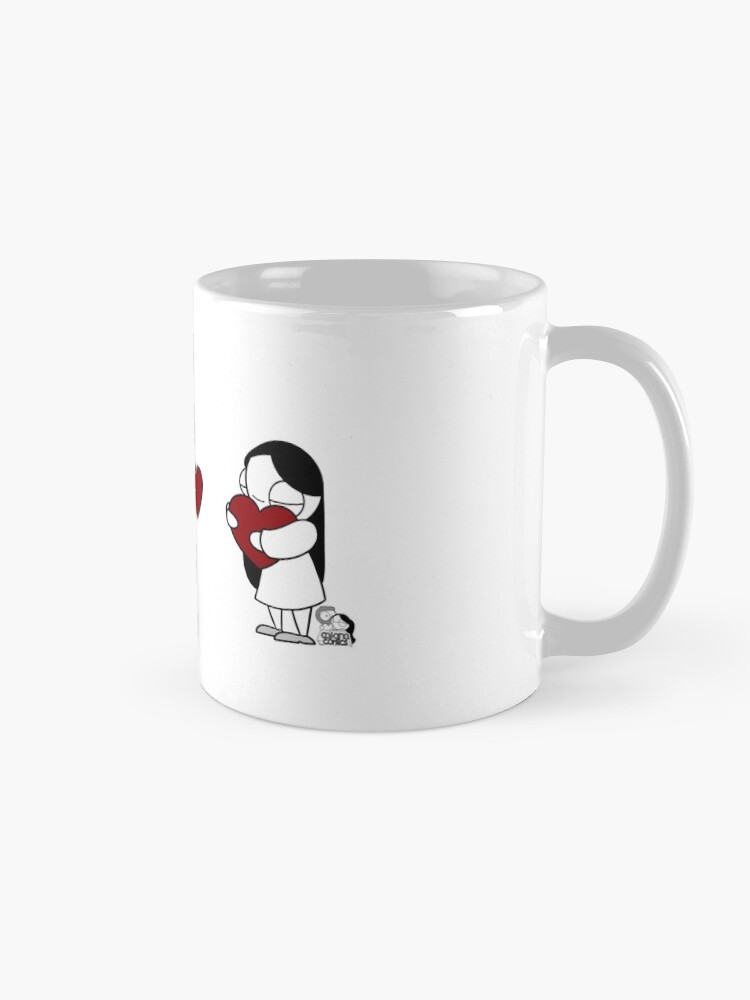 Alternate view of Hearts Throw Mug