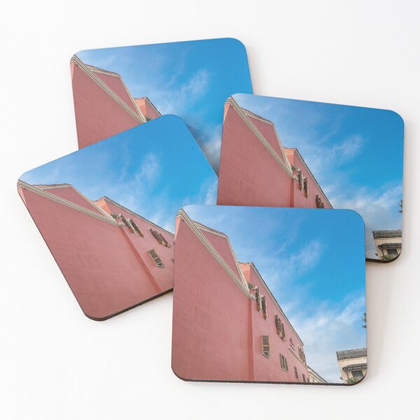 Item preview, Terracotta pink Caribbean Building designed and sold by Parydish.