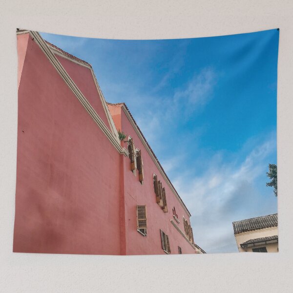 Item preview, Terracotta pink Caribbean Building designed and sold by Parydish.