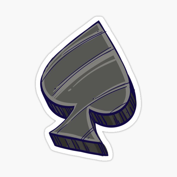 Item preview, Spade Color Illustration designed and sold by MisterGooseShop.