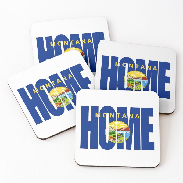 Item preview, Montana Home - State Flag designed and sold by DonDota.