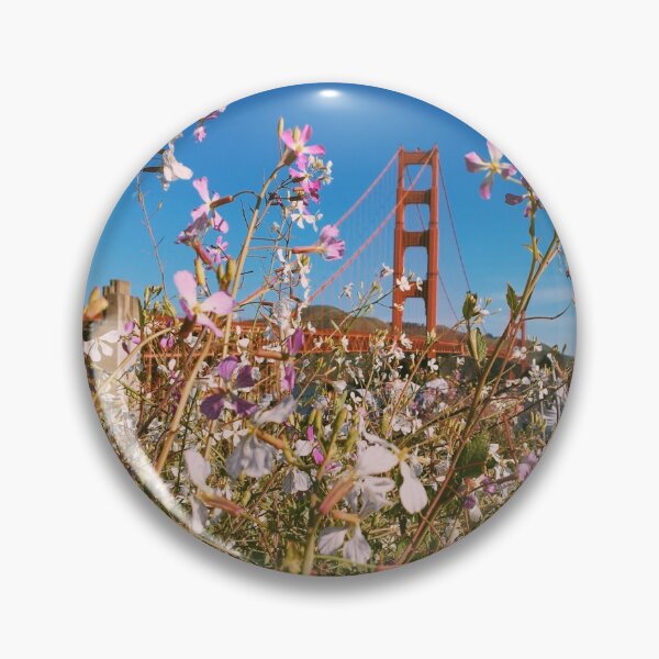 Item preview, Golden Gate Bridge and Flowers designed and sold by aepphotographs.
