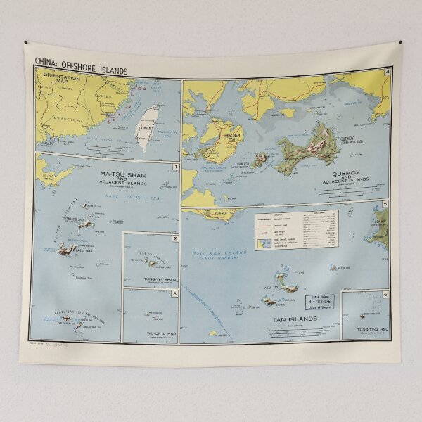 Item preview, China: Offshore Islands Map (1958) designed and sold by allhistory.
