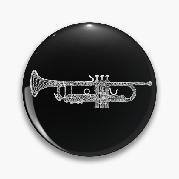 Item preview, Trumpet Music Instrument Line Art designed and sold by line212line.