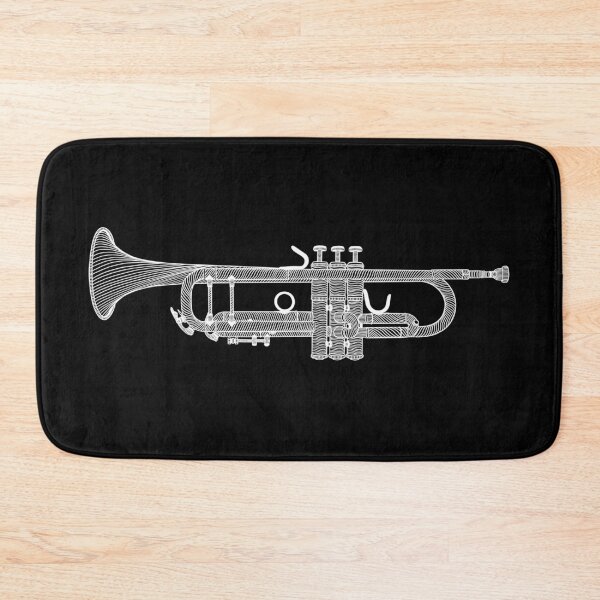 Item preview, Trumpet Music Instrument Line Art designed and sold by line212line.