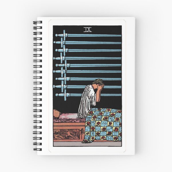 Item preview, Carta del tarot Nueve de espadas designed and sold by Blondshell.