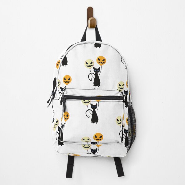 Item preview, Lazy Black Cat With Pumpkin Balloons designed and sold by SAVWIS.