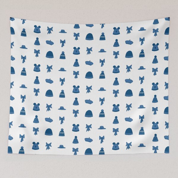 Item preview, Cute Blue Hats and Ribbons pack designed and sold by Aysel's Designs.