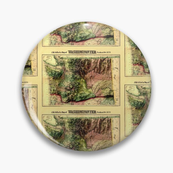Item preview, 1878 Washington Relief Map digitally-rendered designed and sold by ThinkAboutMaps.