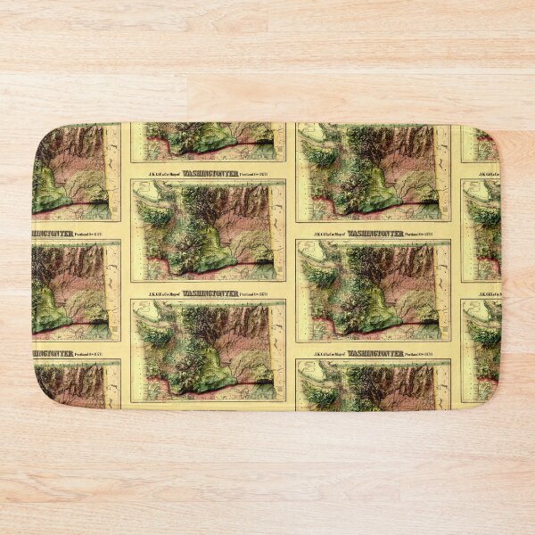 Item preview, 1878 Washington Relief Map digitally-rendered designed and sold by ThinkAboutMaps.