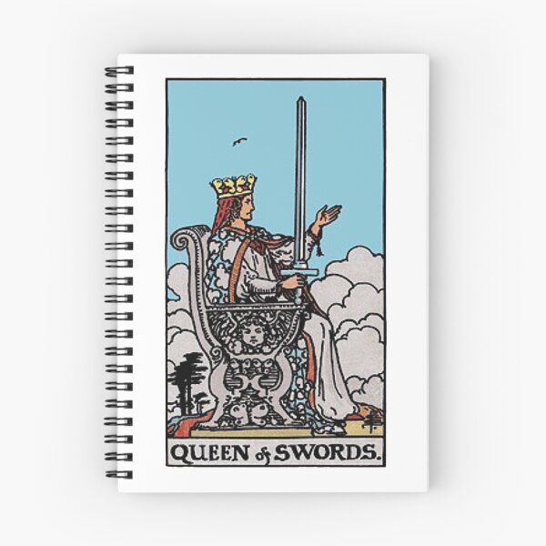 Artikelvorschau, Tarotkarte Königin der Schwerter entworfen und verkauft von Blondshell.