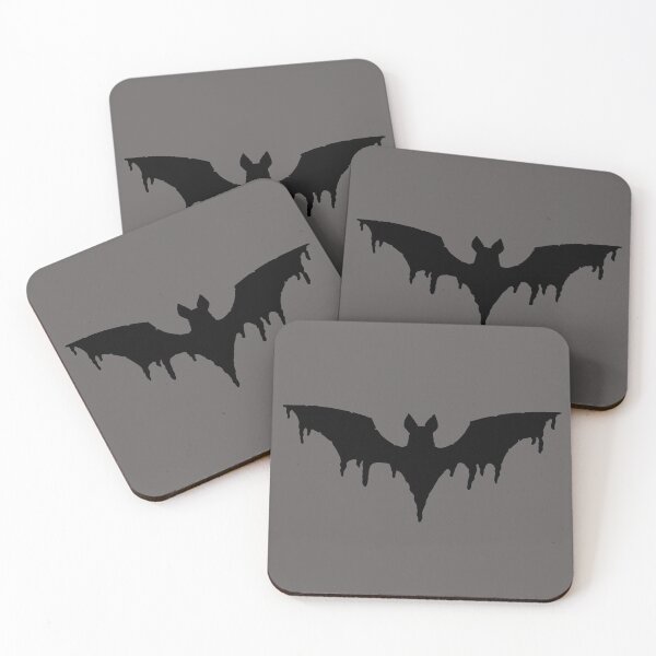Item preview, Bat dripping black with gray designed and sold by tada-leipzig.