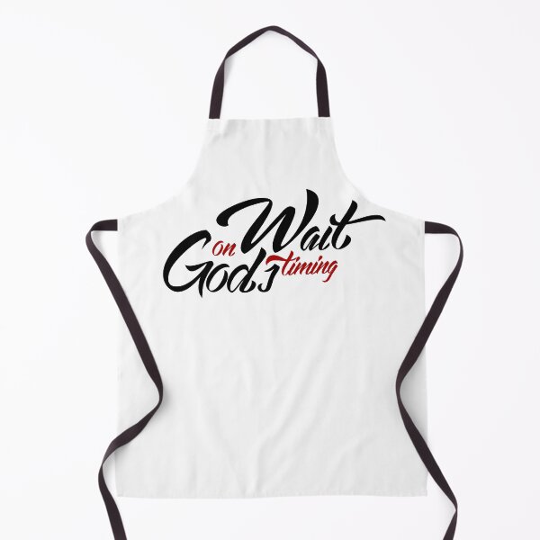 Item preview, Wait On God's Timing hand drawing lettering illustration designed and sold by ZalinaKadyrova.