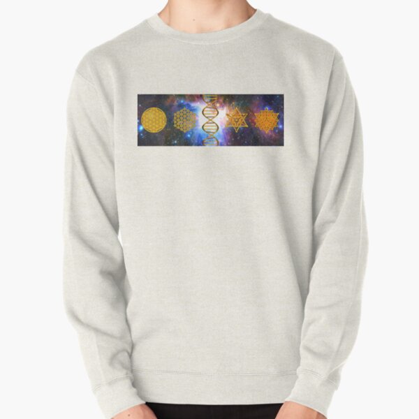 Flower of life DNA Merkaba Pullover Sweatshirt