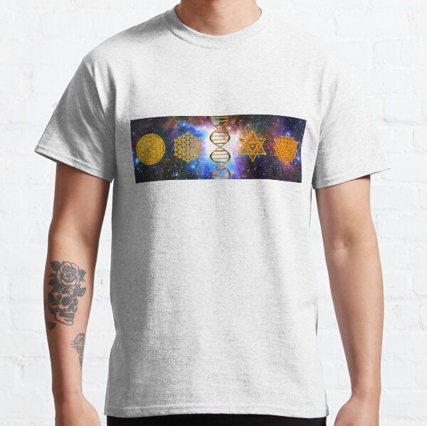Flower of life DNA Merkaba Classic T-Shirt