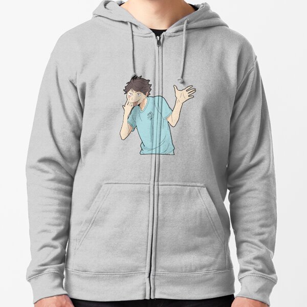 oikawa tirant les langues Veste zippée à capuche