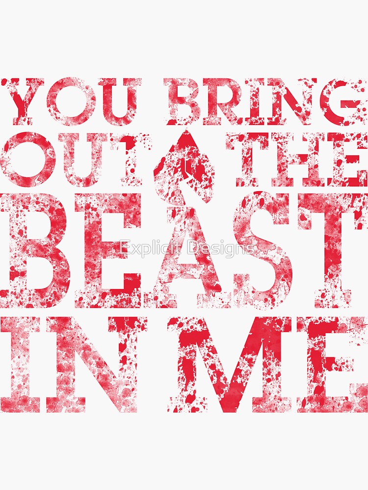 "If I'm James Dean, You're Audrey Hepburn (Splatter Edition)" Sticker