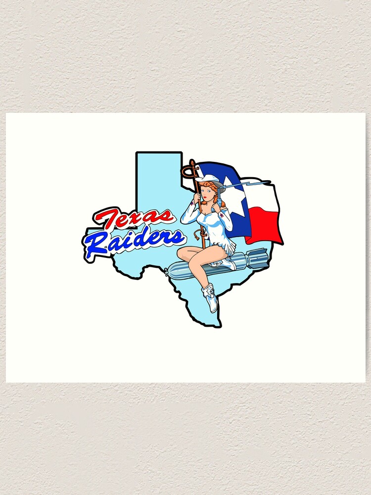 "Texas Raiders B-17 Nose Art" Art Print For Sale By Win64 | Redbubble