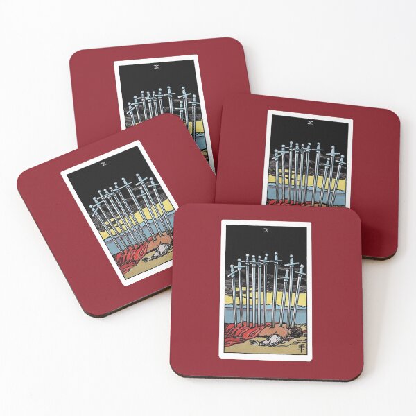 Item preview, Ten of Swords tarot card designed and sold by Blondshell.