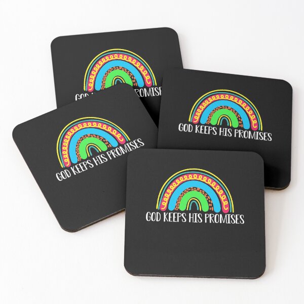 Item preview, God Keeps His Promises - Christian Rainbow Religion Faith Saying designed and sold by Dressed For  Duty.