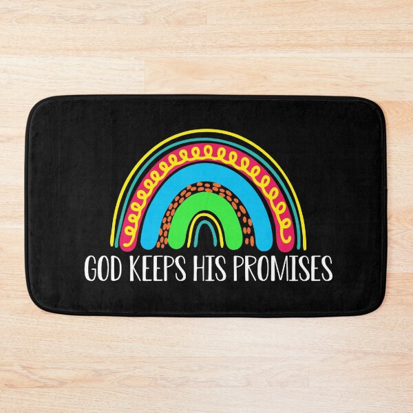 Item preview, God Keeps His Promises - Christian Rainbow Religion Faith Saying designed and sold by Dressed For  Duty.