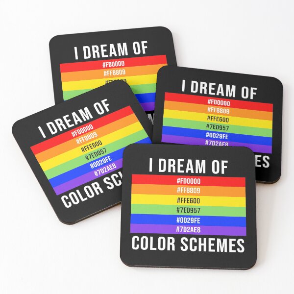 Item preview, I Dream Of Color Schemes - Rainbow Color Codes designed and sold by 4wordsmovement.