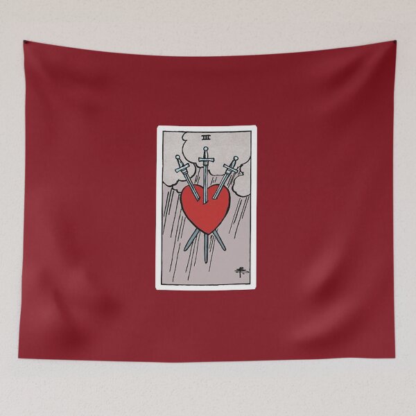 Item preview, Three of Swords tarot card designed and sold by Blondshell.