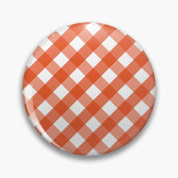 Item preview, Halloween Orange and White Check Gingham Plaid designed and sold by SqueakyRicardo.