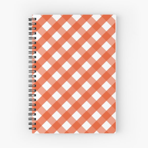 Item preview, Halloween Orange and White Check Gingham Plaid designed and sold by SqueakyRicardo.