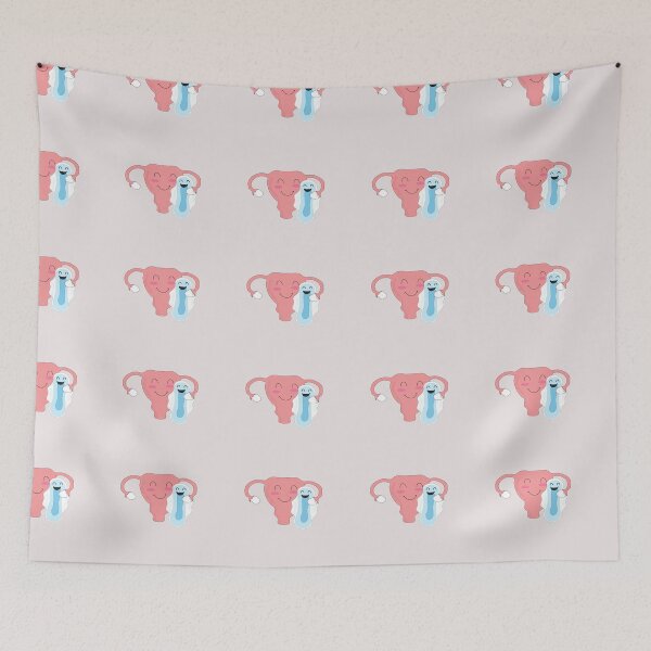 Item preview, Happy Uterus And Napkin Knight friends hug designed and sold by ourpretty.