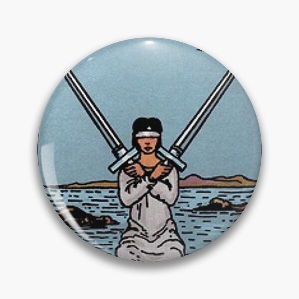 Item preview, Two of Swords tarot card designed and sold by Blondshell.