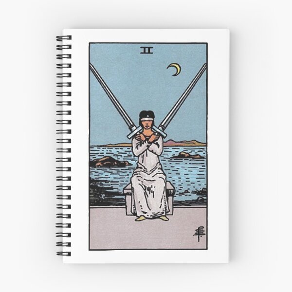 Item preview, Two of Swords tarot card designed and sold by Blondshell.