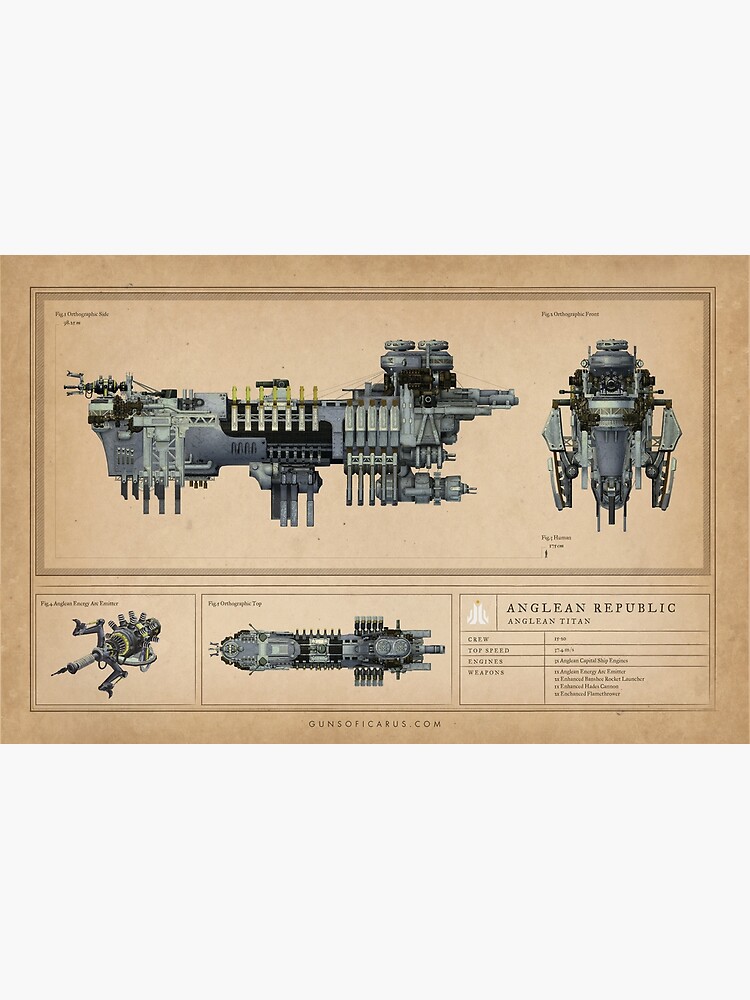 Thumbnail 3 of 3, Photographic Print, Guns of Icarus Anglean Boss Poster designed and sold by MuseGames.