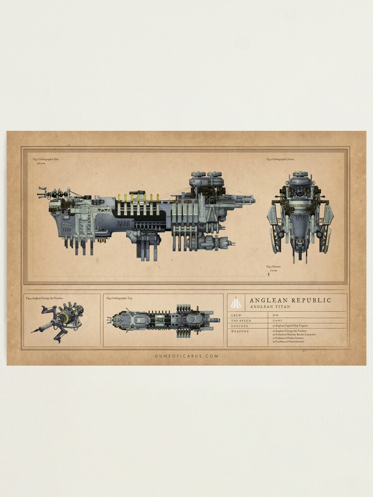 Thumbnail 1 of 3, Photographic Print, Guns of Icarus Anglean Boss Poster designed and sold by MuseGames.