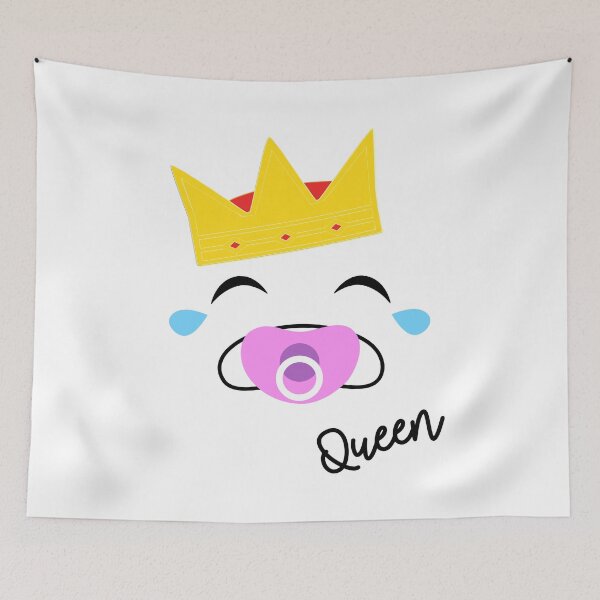 Item preview, Cute Crying Baby With A Crown And A Pacifier Queen designed and sold by Paulina Vanlife.