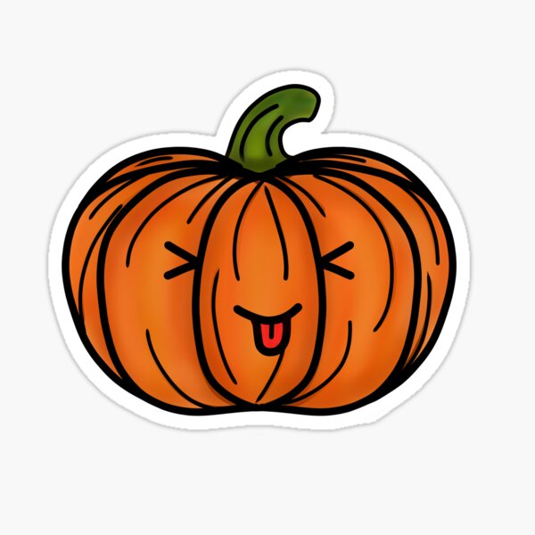 Copy of Cute Halloween Pumpkin Drawing 4- White Background ...