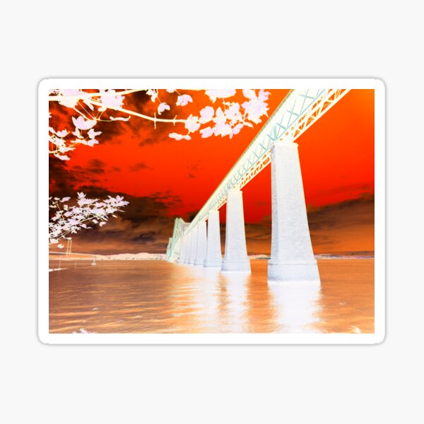 Abstract Forth Rail Bridge ~ South Queensferry Sticker