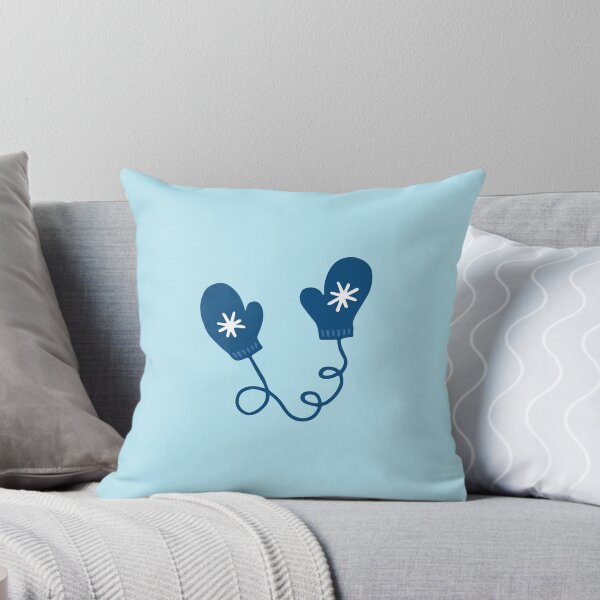 Item preview, Cute Blue Winter Mittens designed and sold by Aysel's Designs.